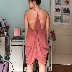 Pink Backless Dress